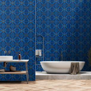 Royal Blue Gold Marble Collection Tapete