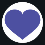 Royal Blue Heart Runder Aufkleber<br><div class="desc">Dieser klassische Rundaufkleber weist ein prächtig königsblaues Herz auf. Klicken Sie auf "Anpassen", um das Herzbild neu zu vergrössern/neu positionieren, die Hintergrundfarbe zu ändern und/oder Text hinzuzufügen. Wählen Sie Schriftart Stil, Größe und Farbe. Der königsblaue Herzklopfer ist eine feierliche Ergänzung zu Weinflaschen, Bonbons, Geschenktaschen oder anderen Gastgeschenken. Ideal für Verlobungsfeiern,...</div>