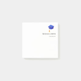 Royal Blue High School Personalisierter Abschluss Post-it Klebezettel