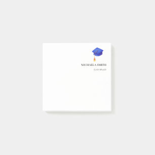 Royal Blue High School Personalisierter Abschluss Post-it Klebezettel
