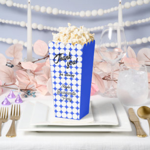 Royal Blue Kreis Muster Junggesellinnenabschied Geschenkschachtel