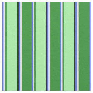 Royal Blue, Lavender, Forest Green, Green & Black Stoff