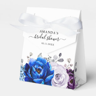 Royal Blue Lila Navy Lilac Blooms Brautparty Geschenkschachtel