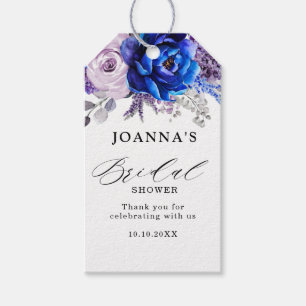 Royal Blue Lilac Lila Brautparty Vielen Dank Geschenkanhänger
