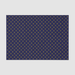 Royal Blue Lilie Pattern Seidenpapier
