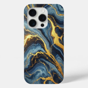 Royal Blue Marble mit Golden Veins Case-Mate iPhone Hülle