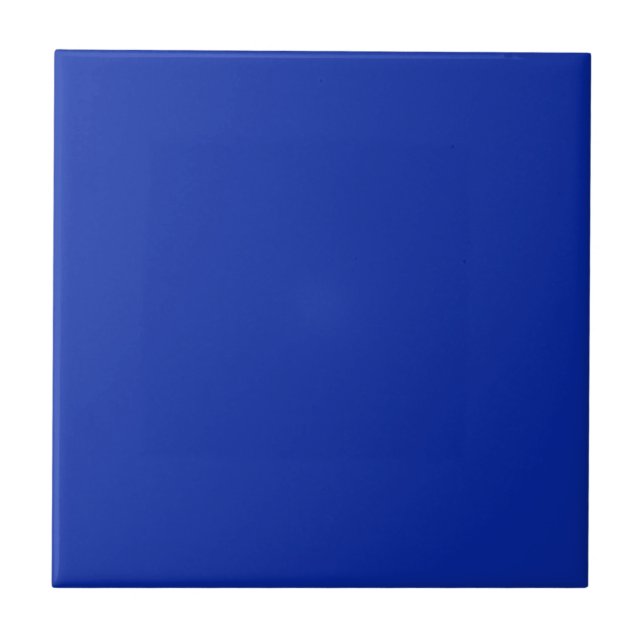 Royal Blue Matches Fraktal Muster 2: Keramik Tile Fliese (Vorderseite)
