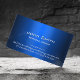 Royal Blue Metal Biomedical Business Card Visitenkarte (Von Creator hochgeladen)