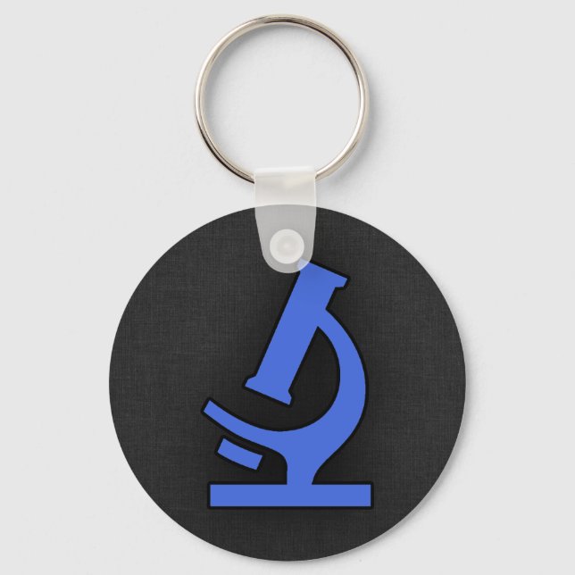 Royal Blue Microscope Schlüsselanhänger (Vorderseite)