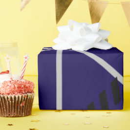 Royal Blue Modern Design Geschenkpapier