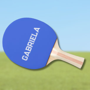 Royal Blue Modern Name Trendy Minimalistisch Tischtennis Schläger