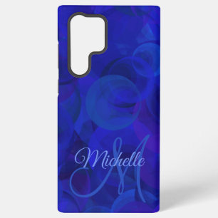 Royal Blue Monogram Personalisiert Samsung Galaxy Hülle