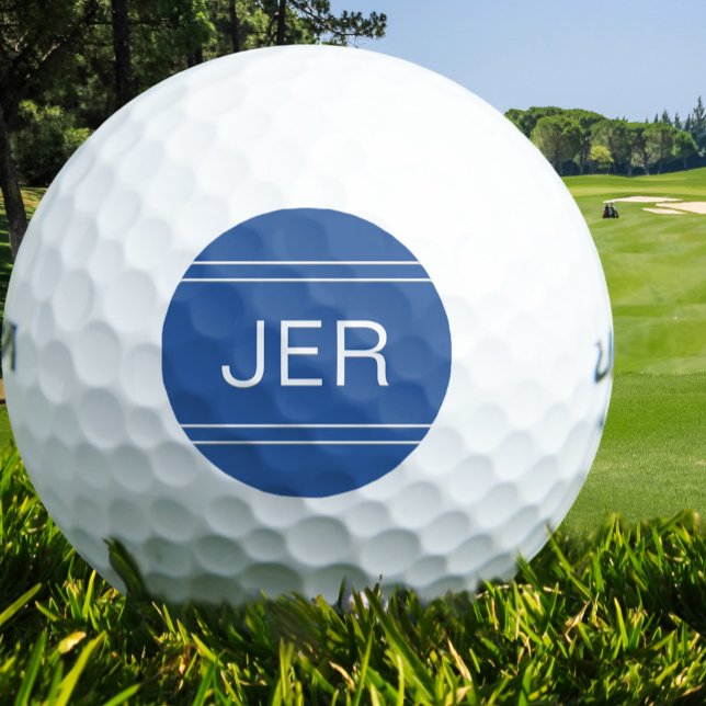 Royal Blue Monogrammed Initial Personalized Golfer Golfball (Royal Blue Monogrammed Initial Personalized Golfer Golf Balls)