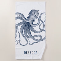Royal Blue Octopus Illustration