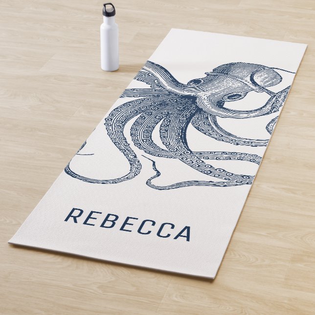 Royal Blue Octopus Illustration Yogamatte (Beispiel)