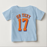 Royal Blue & Orange Baby | Sports Jersey Baby T-shirt<br><div class="desc">Royal Blue & Orange Baby | Sports Jersey Design ・ Baby T - Shirt</div>