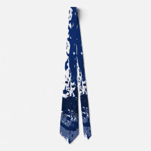 Royal Blue Paint Spritzer Party Geschenk - Krawatt Krawatte