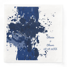 Royal-Blue Paint-Spritzer