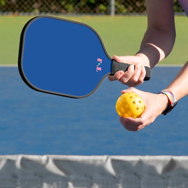 Royal Blue Personalisiert Mit Monogramm Pickleball Schläger (InSitu)