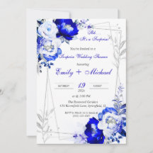 Royal Blue Personalisiert Surprise Polterabend