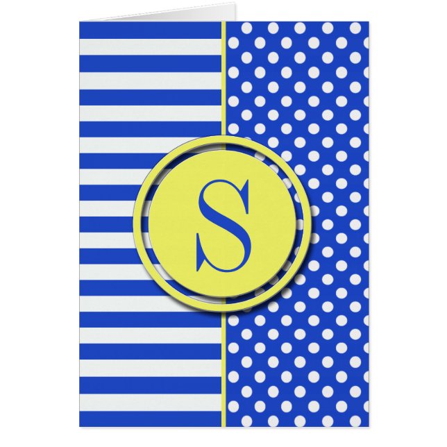 Royal Blue Polka Dots and Stripes by STaylor (Devant)