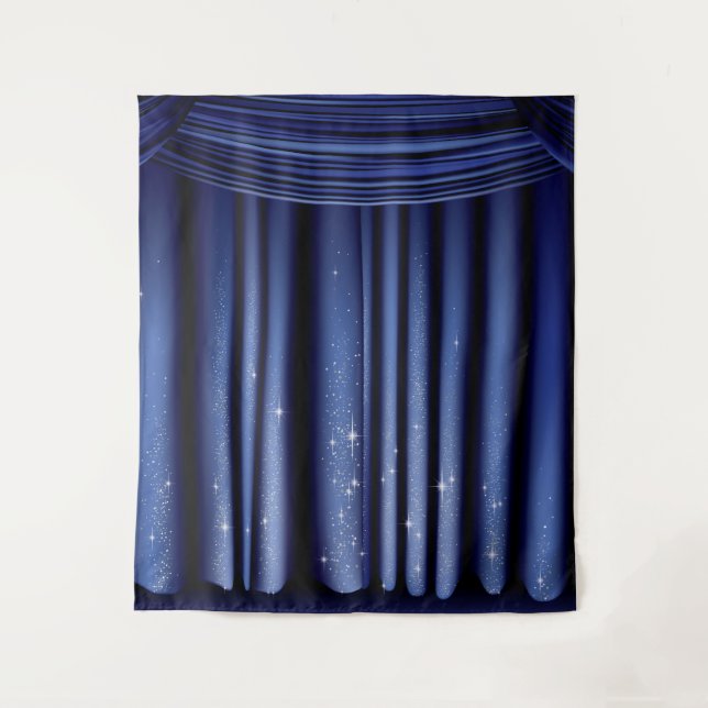 Royal Blue Prince Vorhang Wandteppich (Vorderseite)