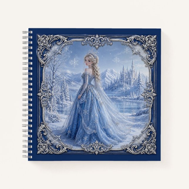 Royal Blue Princess Fantasy Notizbuch (Vorderseite)