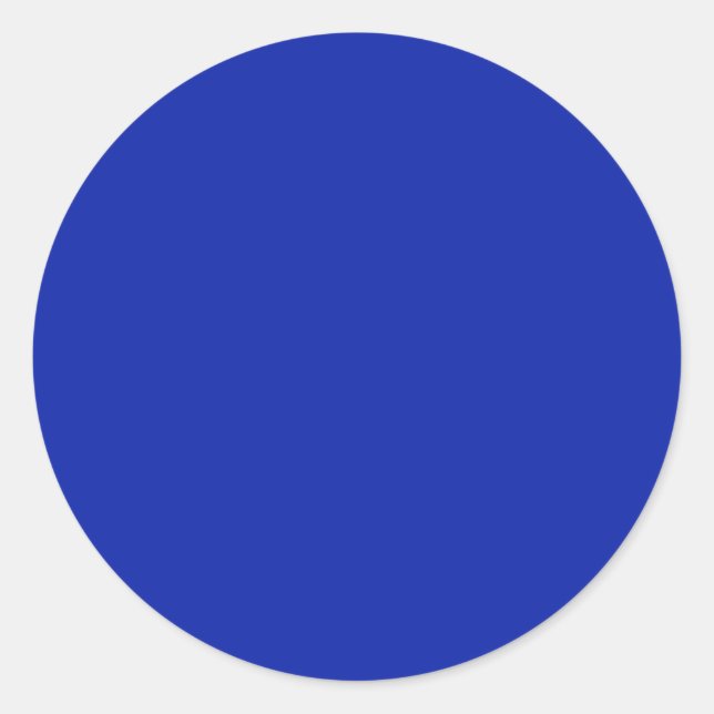 Royal Blue Round Aufkleber (Vorderseite)