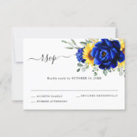 Royal Blue Rustic Sonnenblume Moderne Blumenhochze