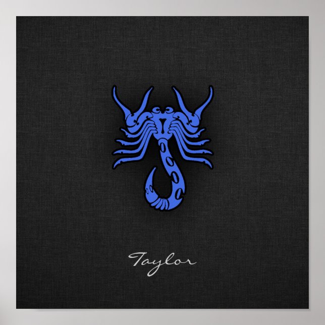 Royal Blue Scorpio Poster (Vorne)