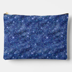 Royal Blue Sequin Pattern Zubehörtasche
