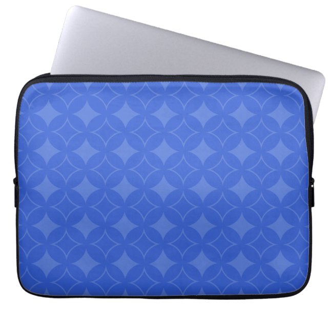 Royal Blue Shippo Muster Laptopschutzhülle (Vorderseite)