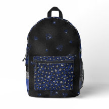 ROYAL BLUE & SILVER STRIPEN & TIERDRUCKEN SEHEN