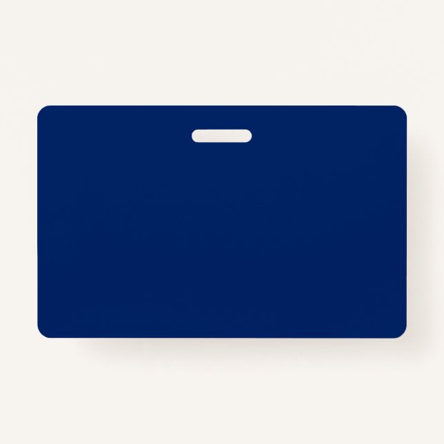 Royal Blue Solid Color Ausweis (Vorderseite)