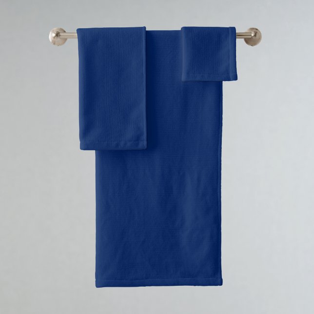 Royal Blue Solid Color Badhandtuch Set (Von Creator hochgeladen)