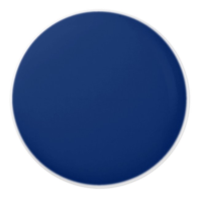 Royal Blue Solid Color Keramikknauf (Vorderseite)