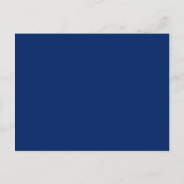 Royal Blue Solid Color Postkarte (Vorderseite)
