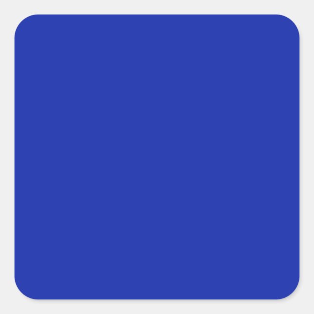Royal Blue Square Sticker (Vorderseite)