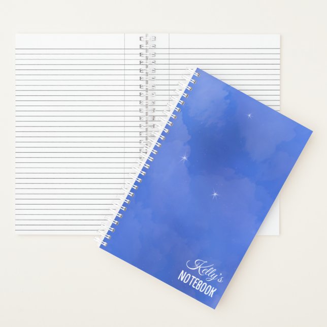 Royal Blue Star Notebook Notizbuch (Innen)