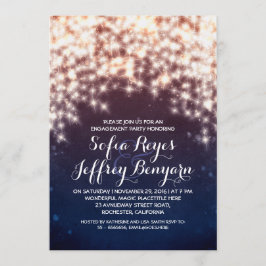 Royal Blue-String-Lichter-Begegnungsparty lädt ein Einladung