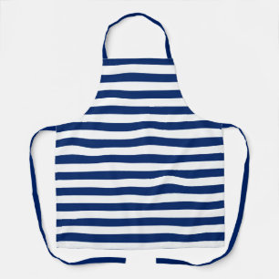 Royal Blue Striping Schürze