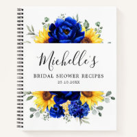 Royal Blue Sunflower Modern Brautparty Rezepte