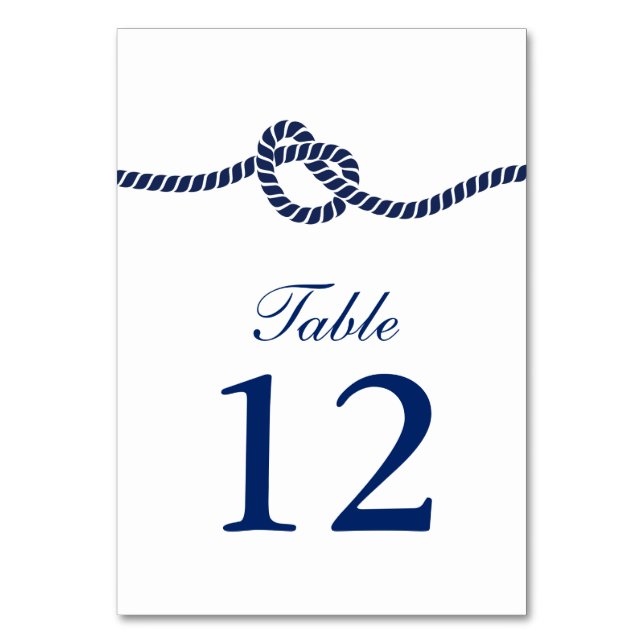 Royal Blue Tying Mariage de noeud Numéros de table (Par défaut)