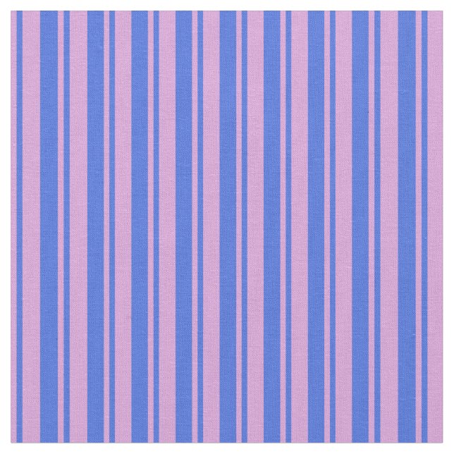 Royal Blue und Pflaumenmuster Stoff (Nahaufnahme)