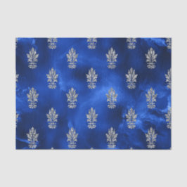 Royal Blue und Silver Seidenpapier