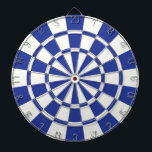 Royal Blue und White Dartscheibe<br><div class="desc">Royal Blue and White Dart Board</div>