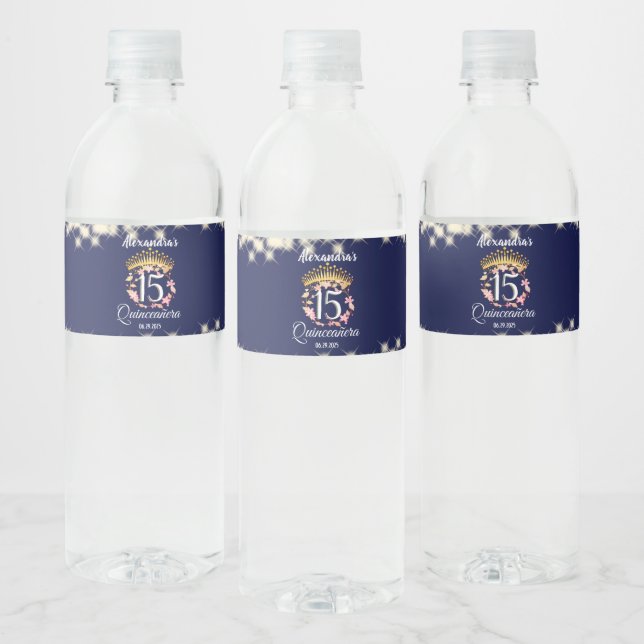Royal Blue Vintag Boho Quinceñera Spanisch (Flaschen)
