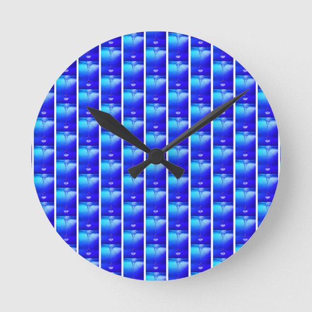 Royal Blue Wall Clock - Zeitlose Eleganz. Runde Wanduhr (Vorderseite)