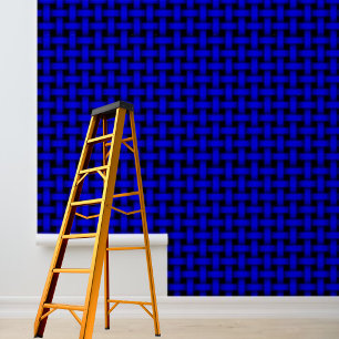 Royal Blue Weave-Design für das Peel- und Stick-Wa Tapete