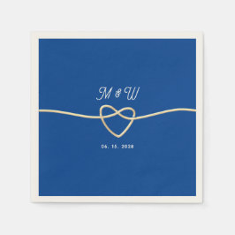 Royal Blue Wedding Serviette